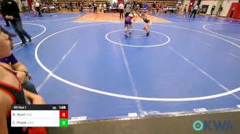 82-88 lbs Rr Rnd 1 - Breanna Hunt, Heat vs Cara Prock, Vian Wrestling Club