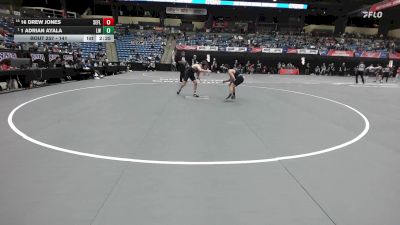 141 lbs Champ. Round 2 - 1 Adrian Ayala, Lindsey Wilson vs 16 Drew Jones, Southeastern