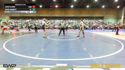 135 lbs Consi Of 32 #1 - Acen Clark, Klamath Basin Warriors vs Sage Babbitt, Lil' Mavs