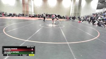 110 lbs Cons. Round 3 - Dakota Ivancic, North Point vs Michaela Datsov, Rock Bridge