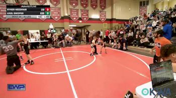 40 lbs Consi Of 4 - Ryker Needham, Coweta Tiger Wrestling vs Axel Swopes, Newkirk Takedown Club