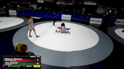 126 lbs Champ. Round 2 - Yani Aksoum, California vs Nicolas Trujillo, Squad Wrestling