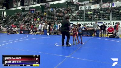 63 lbs Cons. Semi - Kaiden Galindez, MI vs Dozier Young Iv, PA