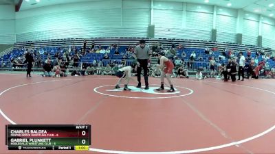 85 lbs Round 1 (6 Team) - Gabriel Plunkett, Noblesville Wrestling Club vs Charles Baldea, Center Grove Wrestling Club