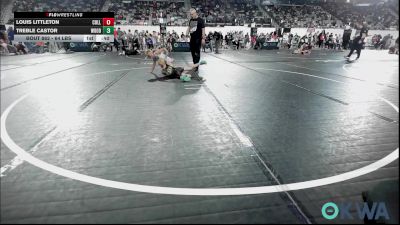 64 lbs Consi Of 8 #2 - Louis Littleton, Collinsville Cardinal Youth Wrestling vs Treble Castor, Woodward Youth Wrestling