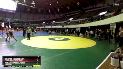 Rookie 6-8 110 3rd Place Match - Cooper Henderson, Caliber Wrestling Academy vs Rylan Shackelford, Chesapeake