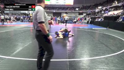 5A 157 lbs Quarterfinal - Callen Hettich, Springville vs Carl Bell, Beauregard HS