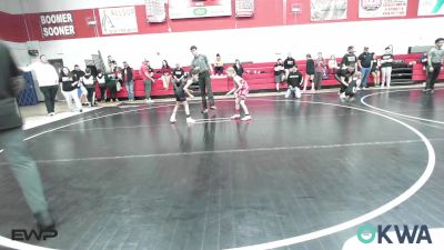 54 lbs Rr Rnd 3 - Aeryn Jackson, Locust Grove Youth Wrestling vs Ayva Al-Qahtani, Wyandotte Youth Wrestling