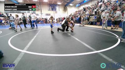 40 lbs Consolation - Kyson Miller, Wagoner Takedown Club vs Everett Long, Tiger Trained Wrestling