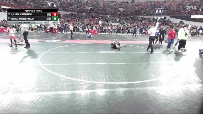 79 lbs Cons. Round 2 - Isaac Horsfield, Cuba City/RT Elite vs Julian Kersten, Oregon Wrestling Club