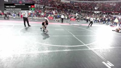 57 lbs Cons. Round 3 - Marcelo Domena, Brown Deer Jr Falcons Wrestling Club vs Will Holst, Prescott