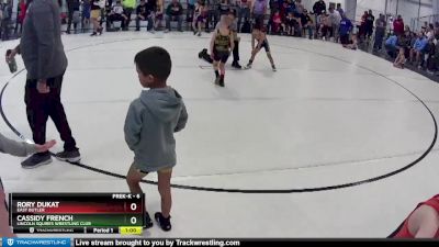 6 lbs Quarterfinal - Rory Dukat, East Butler vs Cassidy French, Lincoln Squires Wrestling Club