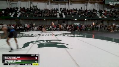 141 lbs Cons. Round 1 - Gustavo DeLima, Grand Valley State vs Carsen Richards, Lake Erie College