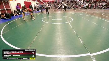145 lbs Cons. Round 3 - Mikayla Cayabyab, Milpitas vs Gisselle Ruiz Boytes, San Benito