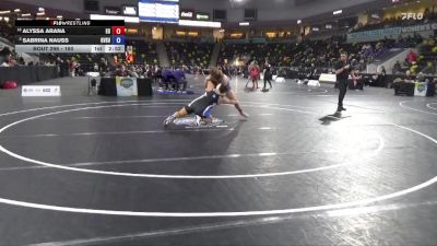 180 lbs Champ. Round 2 - Alyssa Arana, Emmanuel University vs Sabrina Nauss, Grand Valley State