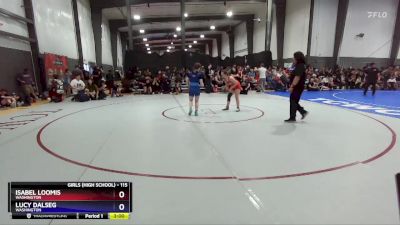 115 lbs Cons. Round 3 - Isabel Loomis, Washington vs Lucy Dalseg, Washington