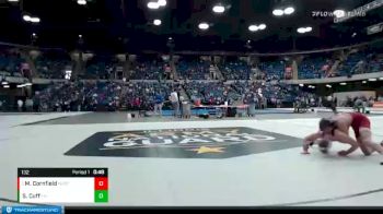 132 lbs Champ. Round 1 - Matthew Cornfield, Marist vs Scotty Cuff, Fairfield