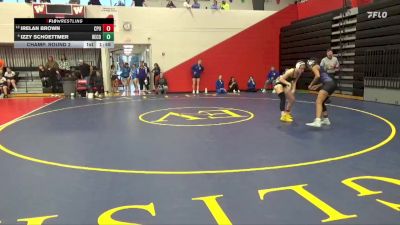 140 lbs Champ. Round 2 - Irelan Brown, Center Point-Urbana vs Izzy Schoettmer, Benton Community