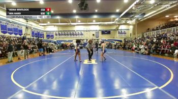 235 lbs 1st Place Match - Reina Whitlock, Oakland Tech Senior H S vs Mia Haro, Newark Memorial