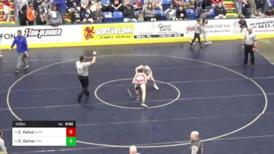 132 lbs Consi Of 8 #1 - Carter Katus, Burgettstown vs Carson Gerba, Trinity