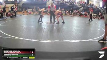 70 lbs Semis & 1st Wrestleback (8 Team) - Fletcher Headley, Backyard Brawlers Black vs Landon Wilbur, Mat Rats