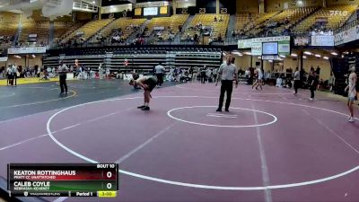 125 lbs Champ. Round 1 - Caleb Coyle, Nebraska-Kearney vs Keaton Rottinghaus, Pratt CC Unattatched