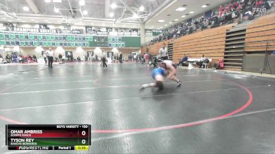 150 lbs Champ. Round 1 - Tyson Rey, Rancho Bernardo vs Omar Ambriss, Scripps Ranch