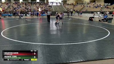 130 lbs Quarterfinal - HOUSTON DAVIS, E3 Wrestling vs Patrick York, Sumner Co Wrestling Club