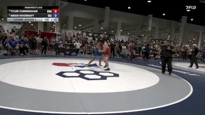 82 lbs Champ. Round 1 - Tyler Cunningham, New York Athletic Club vs Arian Khosravy, California