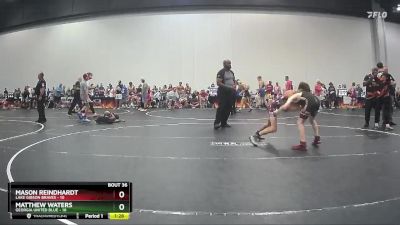 78 lbs Round 8 (10 Team) - Matthew Waters, Georgia United Blue vs Mason Reindhardt, Lake Gibson Braves