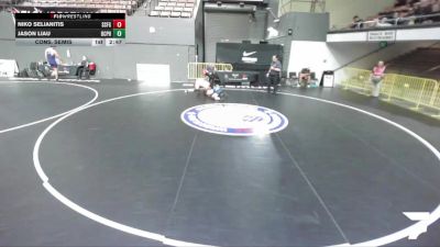 Cons. Semis - Niko Selianitis, South San Francisco Gator WC vs Jason Liau, Bellarmine College Prep High School Wrestling