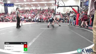 105 lbs Quarterfinal - Ben Allison, Unattached vs Jackson Dugan, Kansas Young Guns