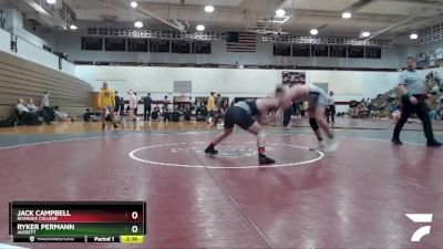 165 lbs Semifinal - Jack Campbell, Roanoke College vs Ryker Permann, Averett