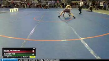 138 lbs Champ. Round 1 - Devin Halverson, Bismarck vs Sawyer Frie, Fargo Davies