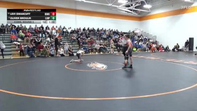 98 lbs Cons. Round 2 - Levi Swancutt, Big Game Wrestling Club vs Oliver Broulik, Lisbon Lion Mat Pack