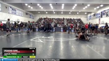 126 lbs Champ. Round 1 - Desmond Fiore, El Camino Real High School vs Samuel Persh, Open