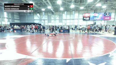 U17 Women - 57 lbs Champ. Round 2 - Jalisca Holmgren, WA vs Julissa Gonzalez, CA