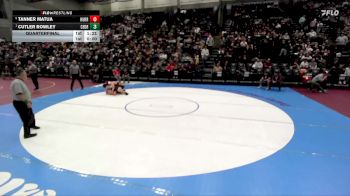 4A 215 lbs Quarterfinal - Cutler Rowley, Cedar vs Tanner Matua, Hurricane