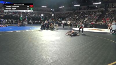 113 lbs Quarterfinal - Henry Aslikyan, Birmingham (LA) vs Aaron Meza, St. John Bosco (SS)