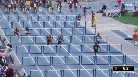 Youth Girls' 100m Hurdles Championship, Semi-Finals 1 - Age 14