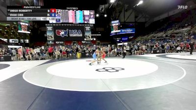 106 lbs Quarters - Diego Robertty, IA vs Evan Cies, PA