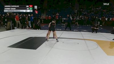 132 lbs Quarterfinal - Andrea Carvalho, Lowell vs Audrey Shaw, Bedford