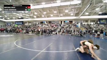 120 lbs Champ. Round 1 - Mitchell Buck, Cherokee Trail vs Gage Anderson, Wasatch