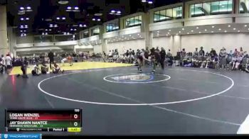 195 lbs Placement (16 Team) - Logan Wenzel, Terre Haute Blue vs Jay`shawn Nantce, Hernando Wrestling