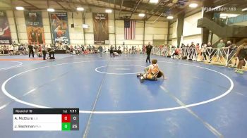 100 lbs Round Of 16 - Aidan McClure, Illinois Menace Mario vs Joe Bachman, PA Alliance Black