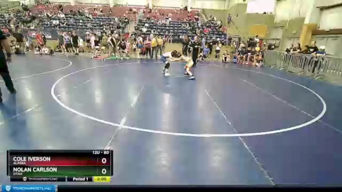 80 lbs Champ. Round 1 - Cole Iverson, Alaska vs Nolan Carlson, Utah