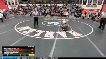 120 lbs 3rd Place Match - Justin Wardlow, LOCKPORT (Twp) vs Michael Esteban, Chicago (MARIST)