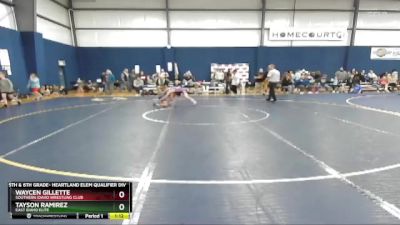 90 lbs Champ. Round 1 - Waycen Gillette, Southern Idaho Wrestling Club vs Tayson Ramirez, East Idaho Elite