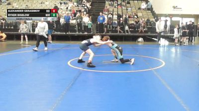 71-J2 lbs Semifinal - Alexander Gerasimov, Red Hawk Wrestling vs Ryker Bigelow, Northampton