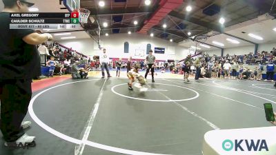 60 lbs Final - Axel Gregory, Tulsa Blue T Panthers vs Caulder Schultz, Team Tulsa Wrestling Club